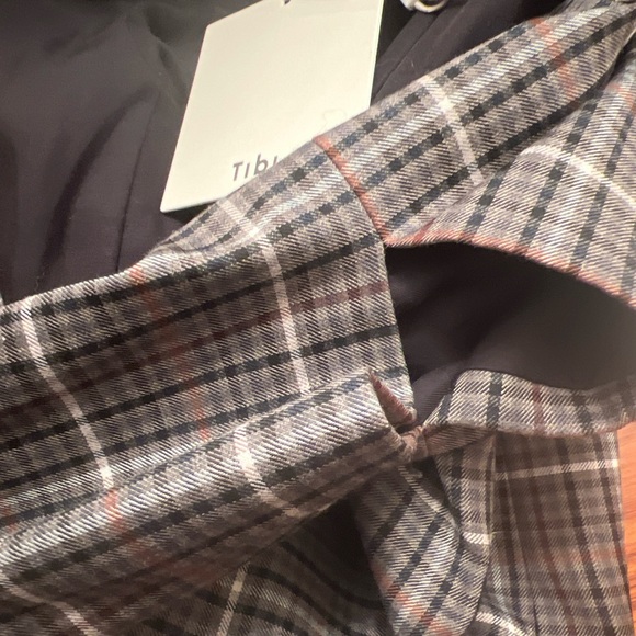 NWT Tibi Gabe cutout checked Twill Blazer Size 2 - Picture 7 of 12